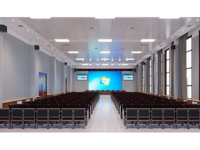 临沂机房3D布局效果图制作|指挥中心调度室全景图